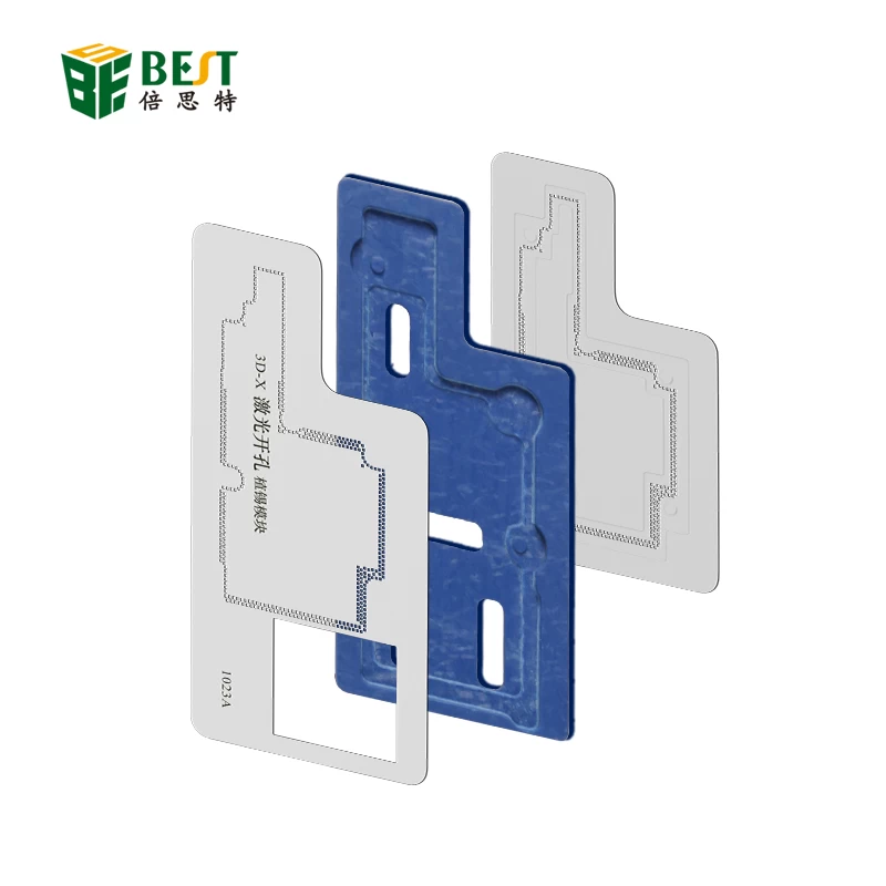 最适用于iPhone X / XS / XR / XS MAX 3D BGA背板模板套件主板中层种植锡模板焊接网