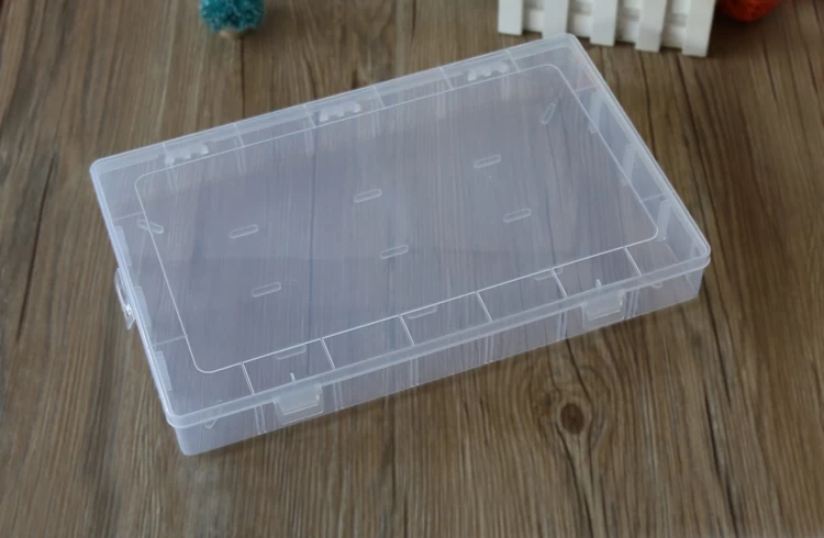 BEST-R659-28 lattice Transparent plastic storage box,component boxes