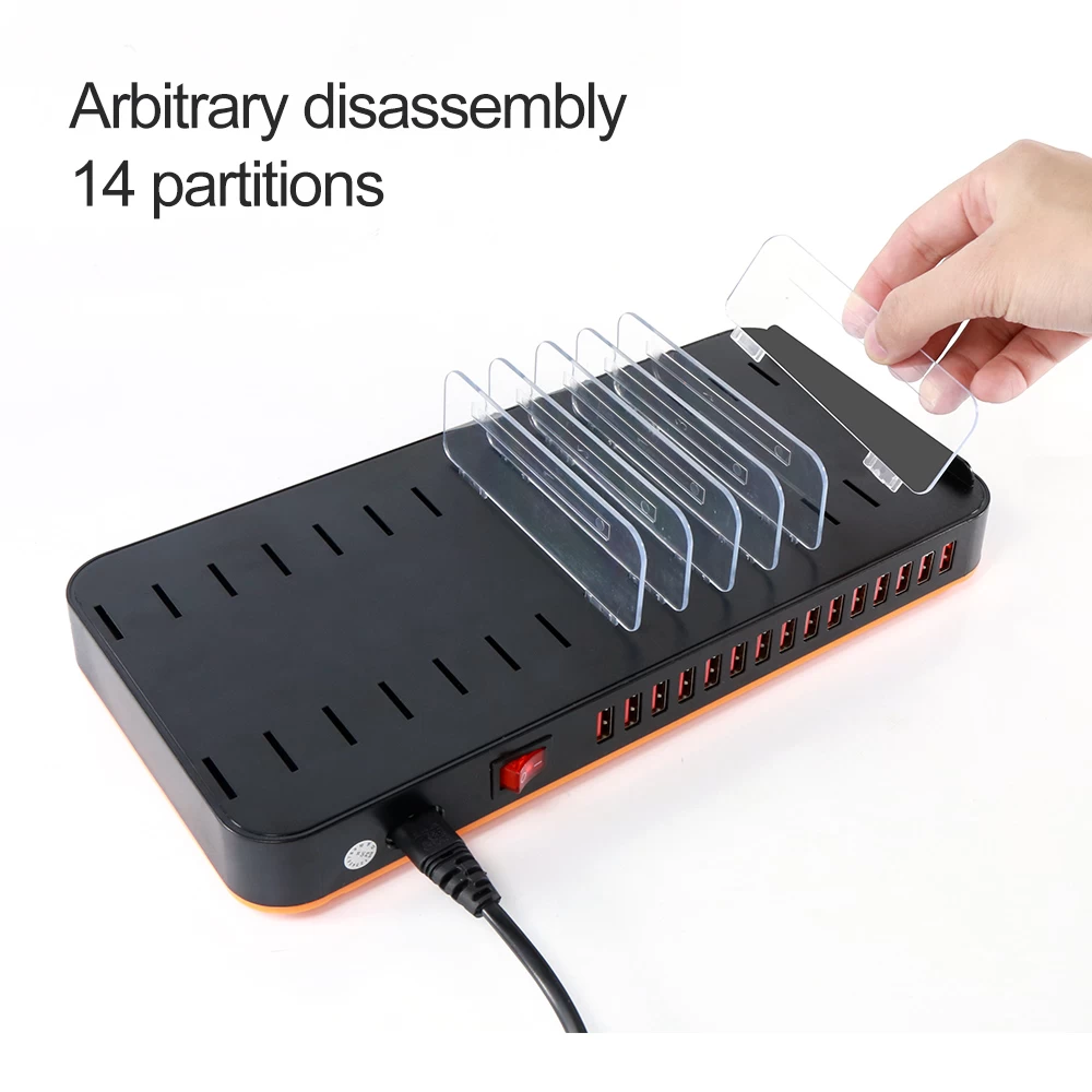 BEST USB Ladestation 15 Port Ladestation Multi Device Charger Universal für iPhone Handy android Tablet