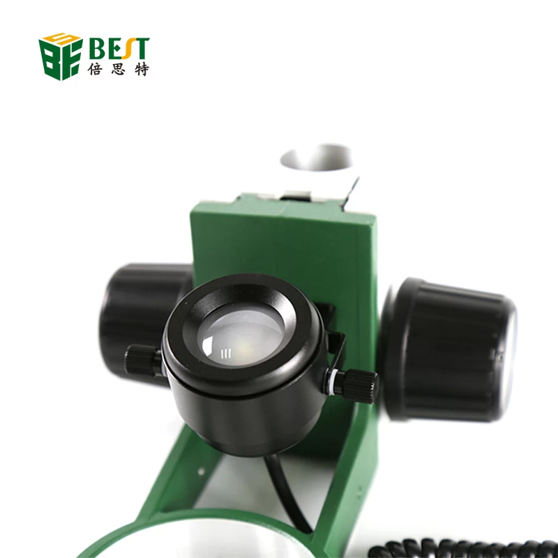 BEST X5双目立体显微镜10X / 20X以上LED灯PCB焊接工具手机维修矿物观察Microscopio