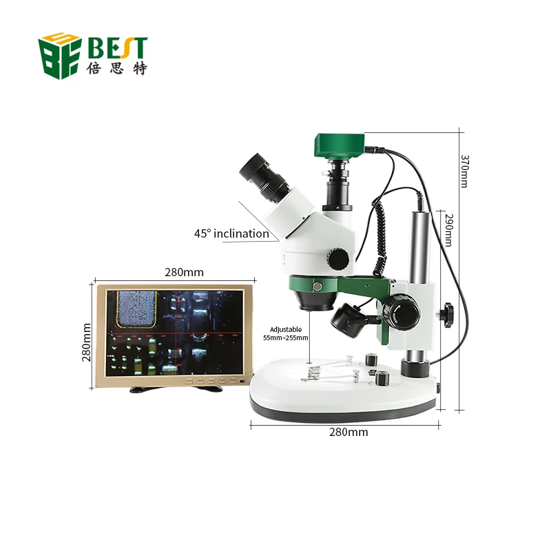 Microscope numérique stéréoscopique 3D stéréoculaire BEST-X6 avec caméra