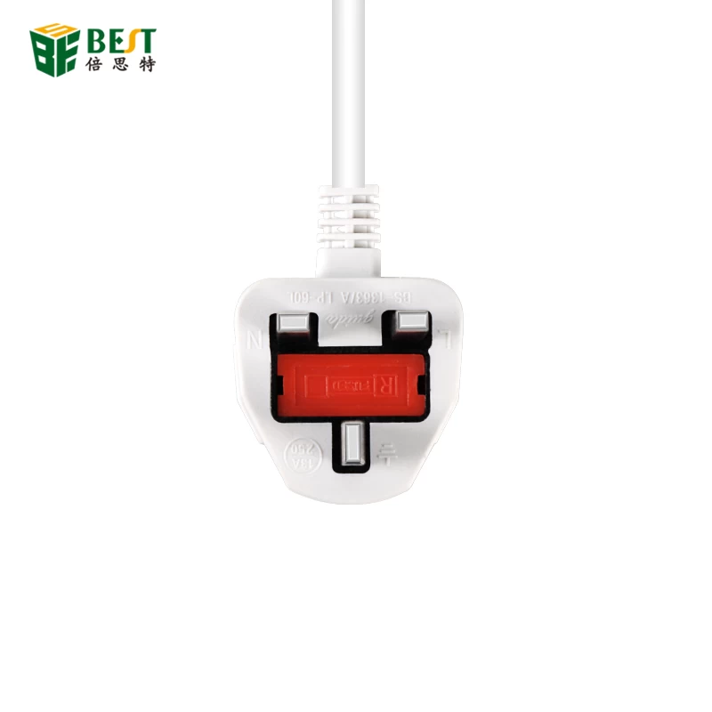 BST-03 Steckdosenleiste Smart Home Electronics Schnellladung 4 USB 4 Anschlüsse Verlängerung UK-Steckdose mit UK-Adapter