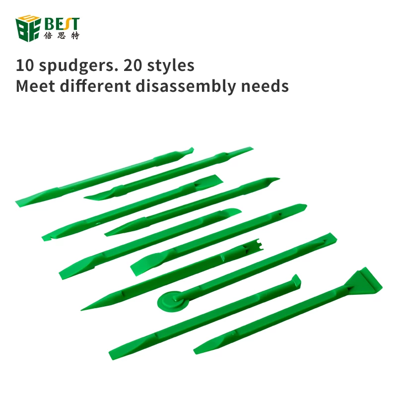 BST-041 material is tough, convenient, practical, multi-purpose plastic pry rod disassembly tool set 10-in-one pair of plastic pry sticks
