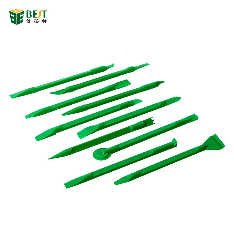 BST-041 material is tough, convenient, practical, multi-purpose plastic pry rod disassembly tool set 10-in-one pair of plastic pry sticks