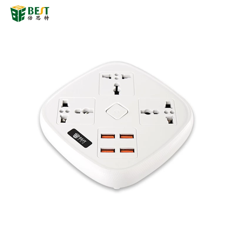 BST-05 NEW Factory Price UK Standard Plug USB Controlled Electric Universal Power Extension Socket