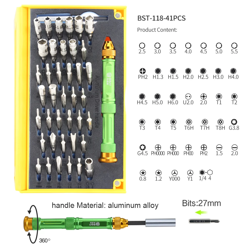 BST-118 67 in 1 Hand-Werkzeug-Sets für iPhone Xiaomi Smartphones Reparatur Werkzeuge Computer Elektronik Reparaturarbeiten Tools Kit Tasche