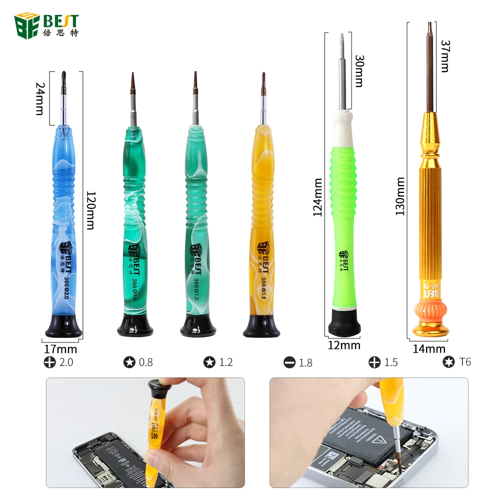BST-122 Mobile Phone Repair Tools Kit Spudger Pry Opening Tool Screwdriver Set with tin wire for phone Hand Tools