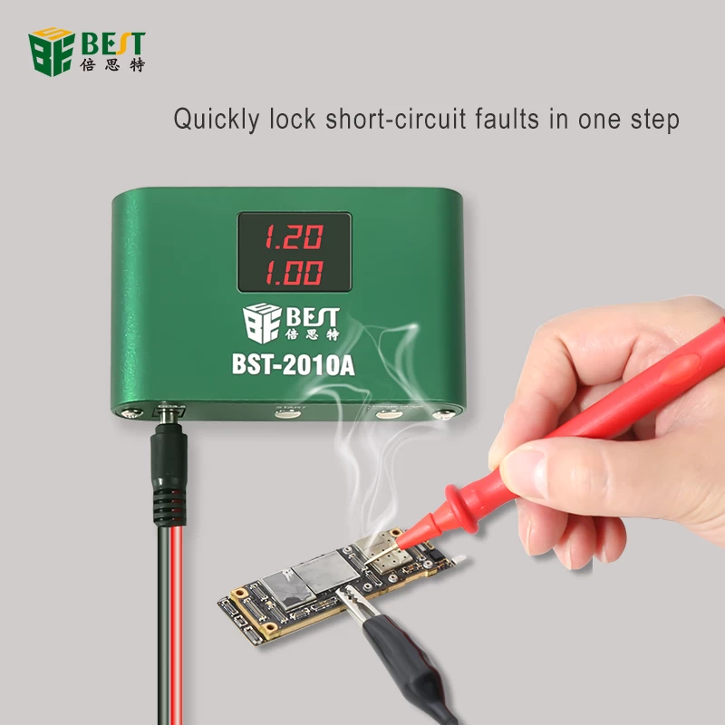 BST -2010A Machine Burning Artifact Four-gear can adjust accuracy and accurate voltage Quick charging supercker-burning motherboard to repair mobile phone computer motherboard short-circuit detector