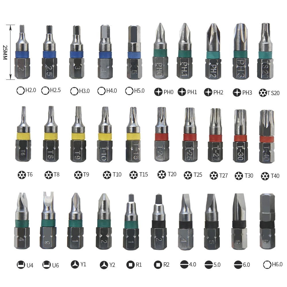 BST-2166A 32 in 1 best ph2 screwdriver bit S2 Alloy Steel Precision Screwdriver Sets for Home appliance repair