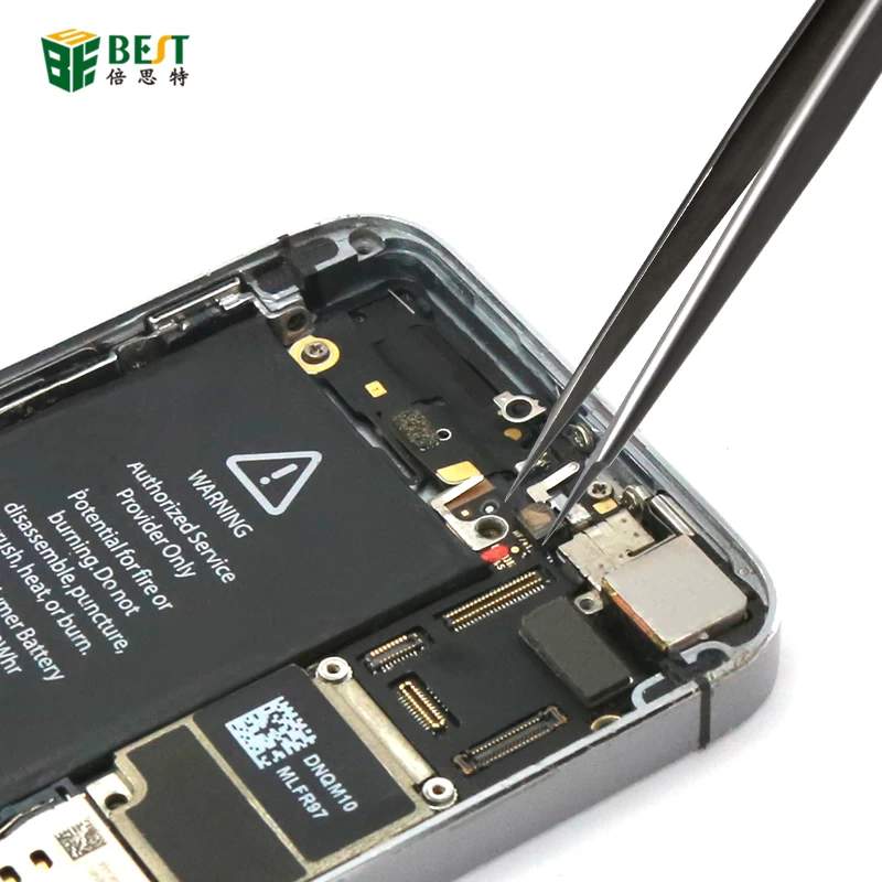 BST-23不锈钢镊子直尖OEM镊子用于手机主板修复精确的电线跳