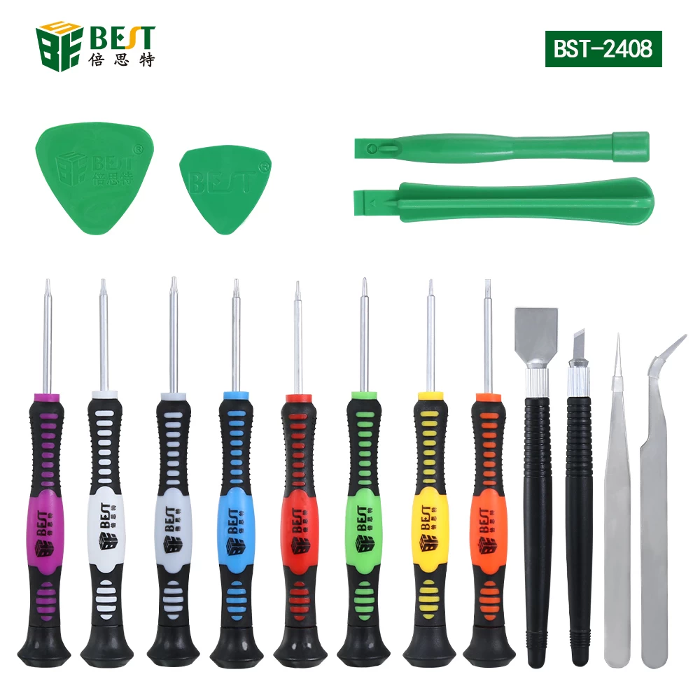 BST-2408 Wholesale best Repair Tool Kit Screwdrivers For iPhone samsung sony htc Pry Tools 16 in 1 Kit