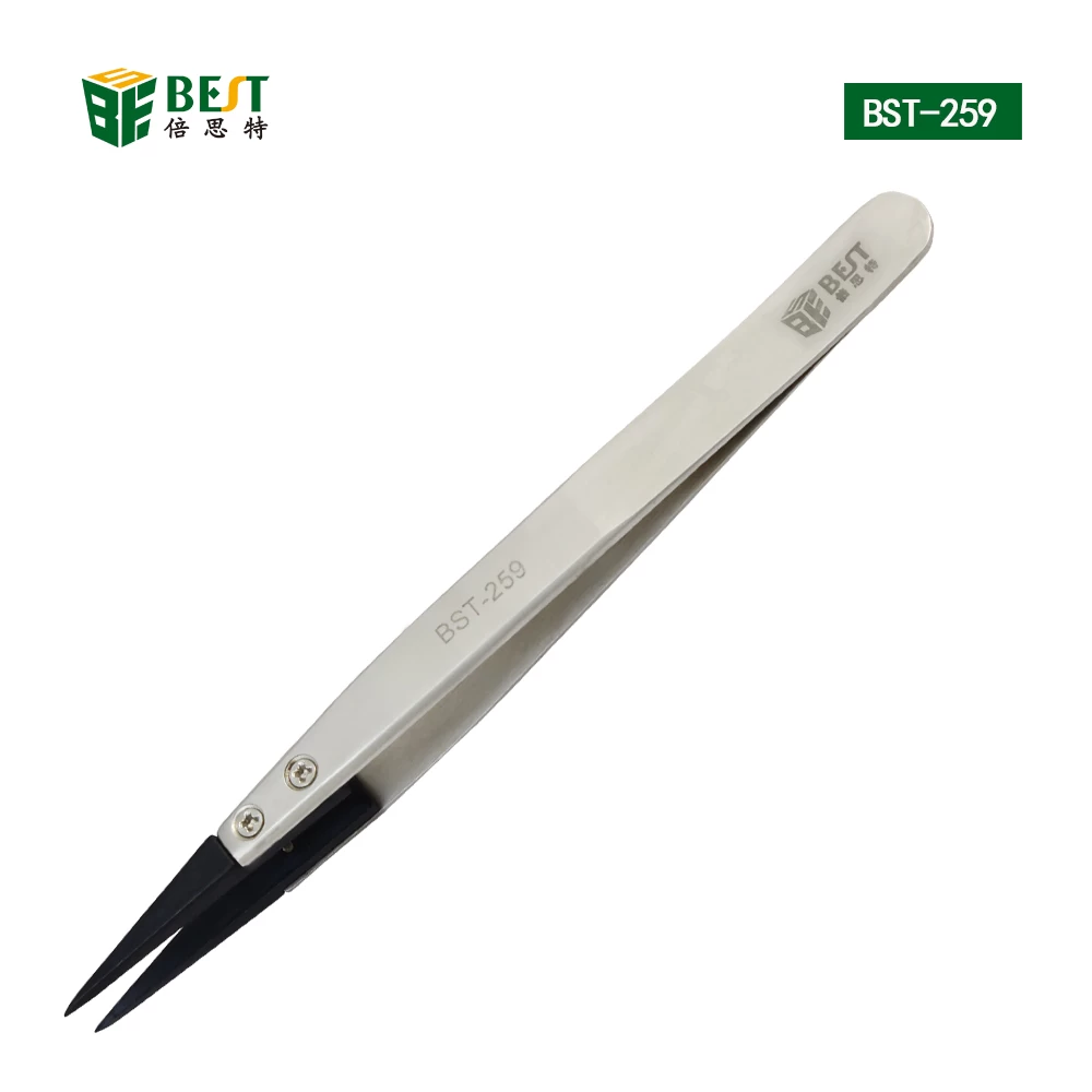 China BST-259A Edelstahl Anti-Statik-Fine Point Tweezers mit austauschbaren Spitze Hersteller