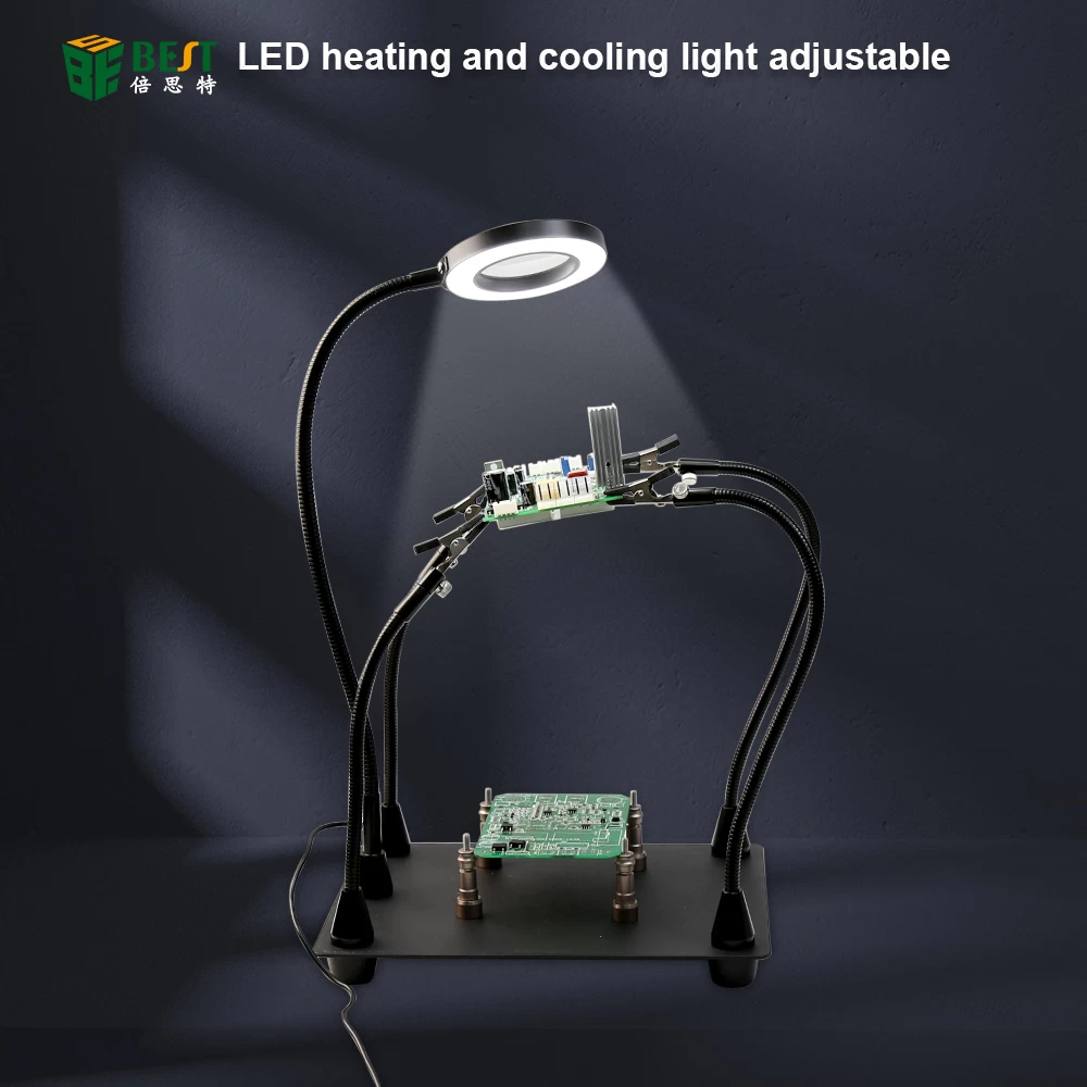 BST-168L PCB Lötwerkzeugplattform LED-Lupe-Lupe für BGA-Motherboard-Schweißlicht-Lupe elektronische Wartung