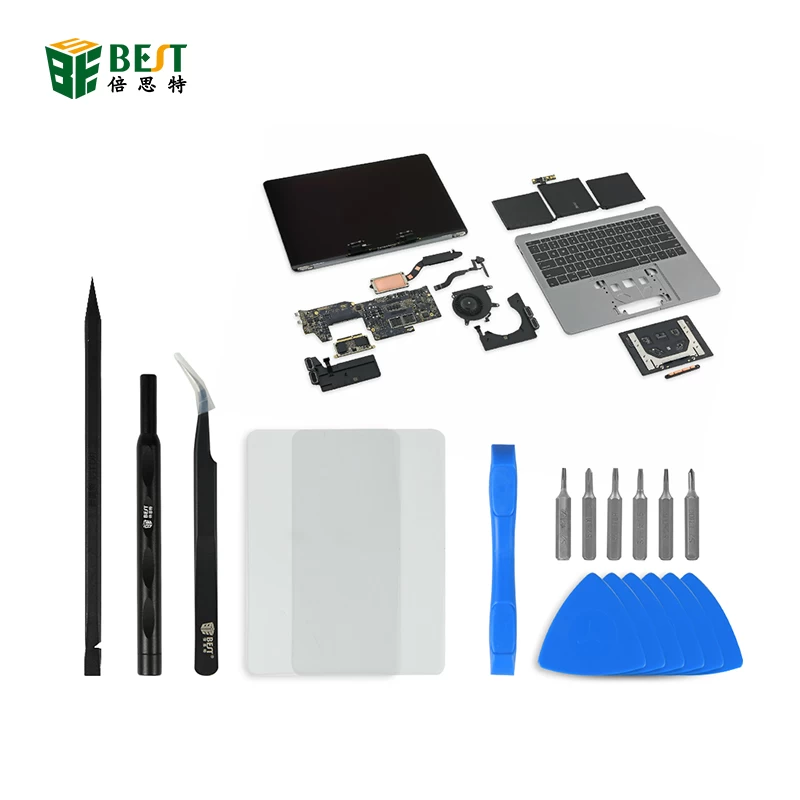 BST-502 Kit d'outils de démontage pratique de précision multifonctionnelle pour MacBook Pro / Air pour résoudre plus facilement les problèmes de démontage