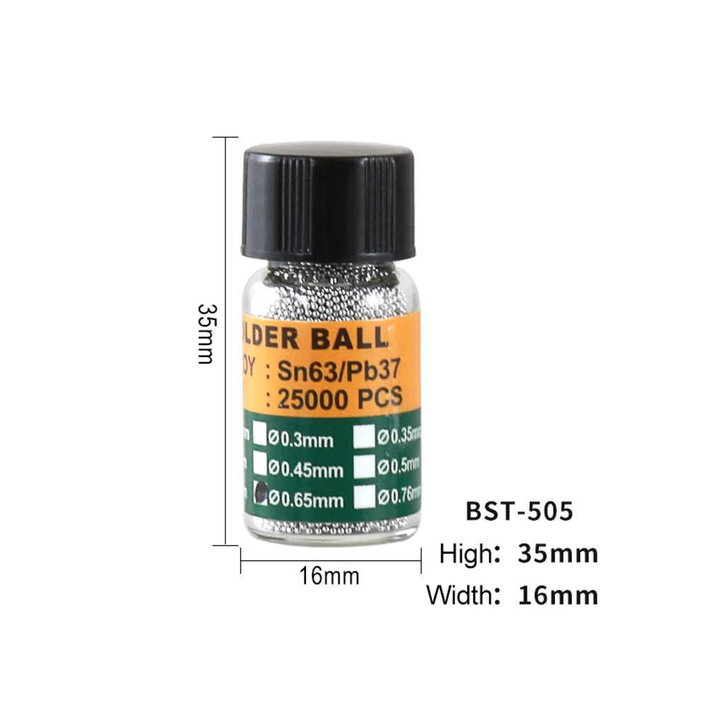BST-505 Bga焊球尺寸适用于微焊手机维修工具焊球直径0.2mm-0.65mm