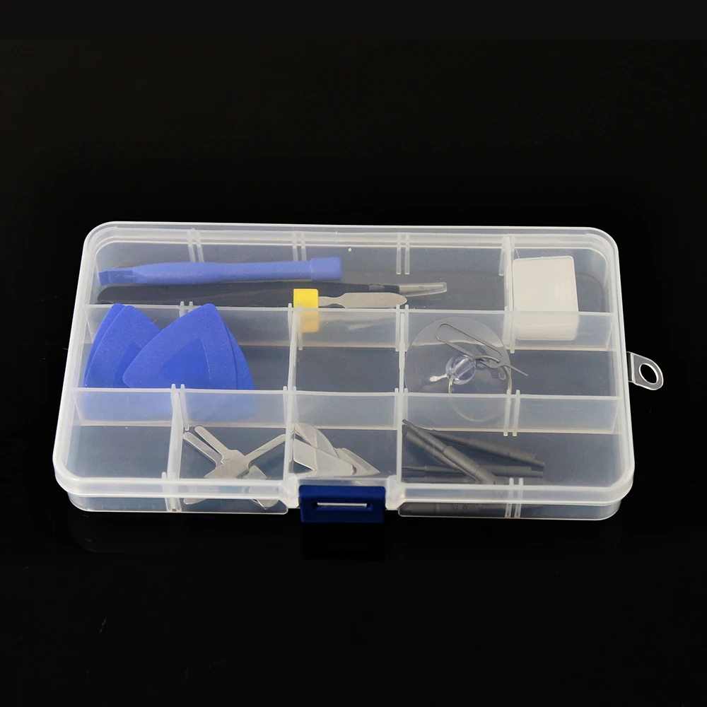 30-Slot Wooden Storage Box Organizer For Cell Phone Repair Tools & Accessories