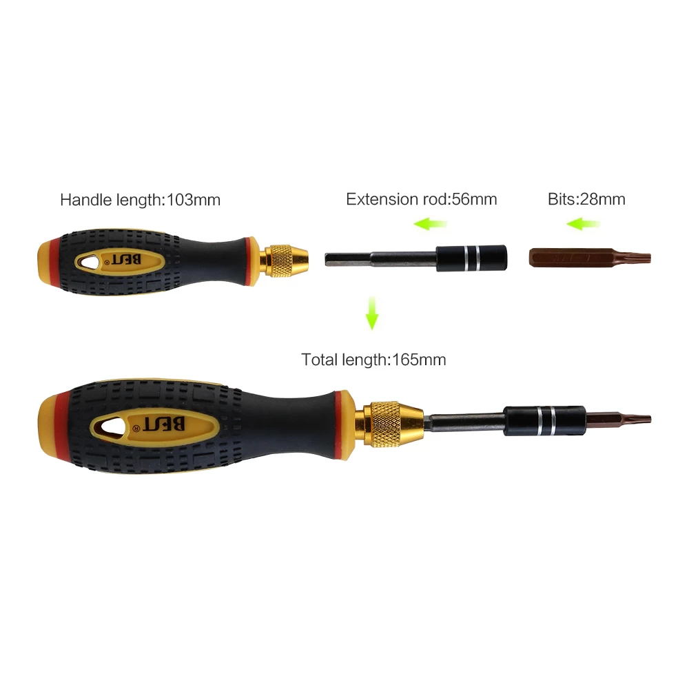 BST-888B Strong magnetic precision screwdriver set for computer laptop repairing