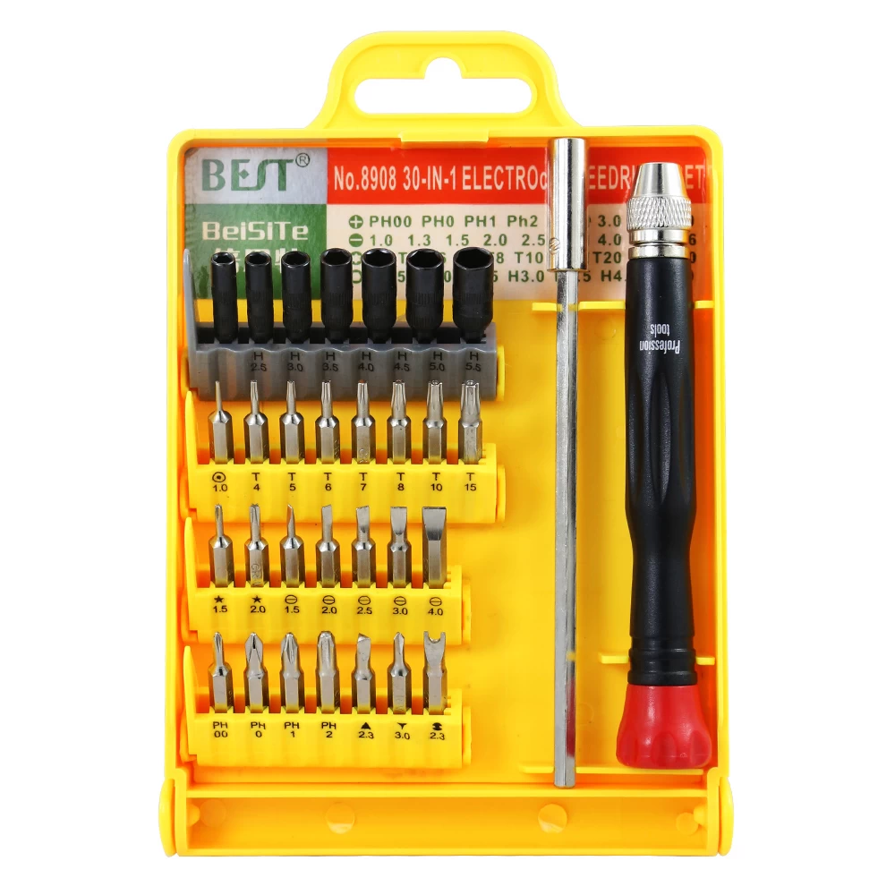 BST-8908 Mehrzweck-Magnetpräzisions-Schraubendreher Set Kit Torx PH Pentalobe für Mac iPhone iPad Samsung
