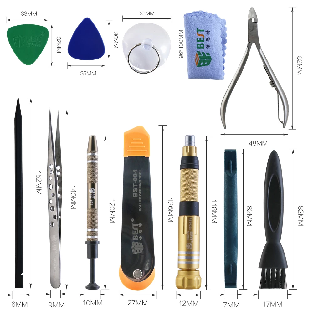 BST-8911A 13 in 1 Multi-function tools Set For iPhone Laptop Mini Electronic Screwdriver Bits Mobile Repair Tools Kit Set