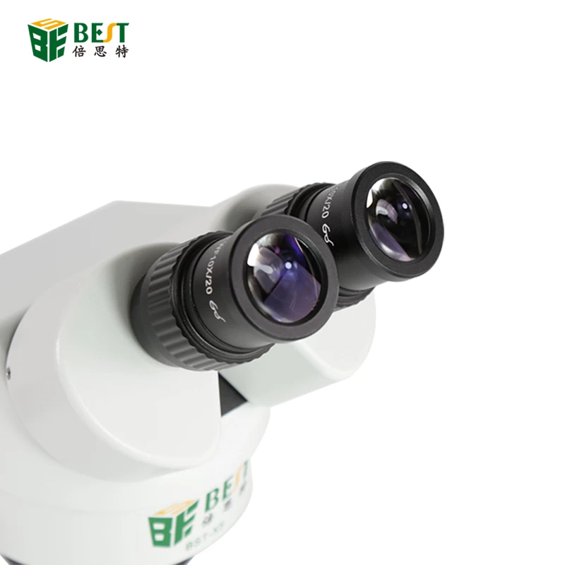 BST-X7双臂通用支架三目立体显微镜手机维修7-45倍连续变焦长臂支架