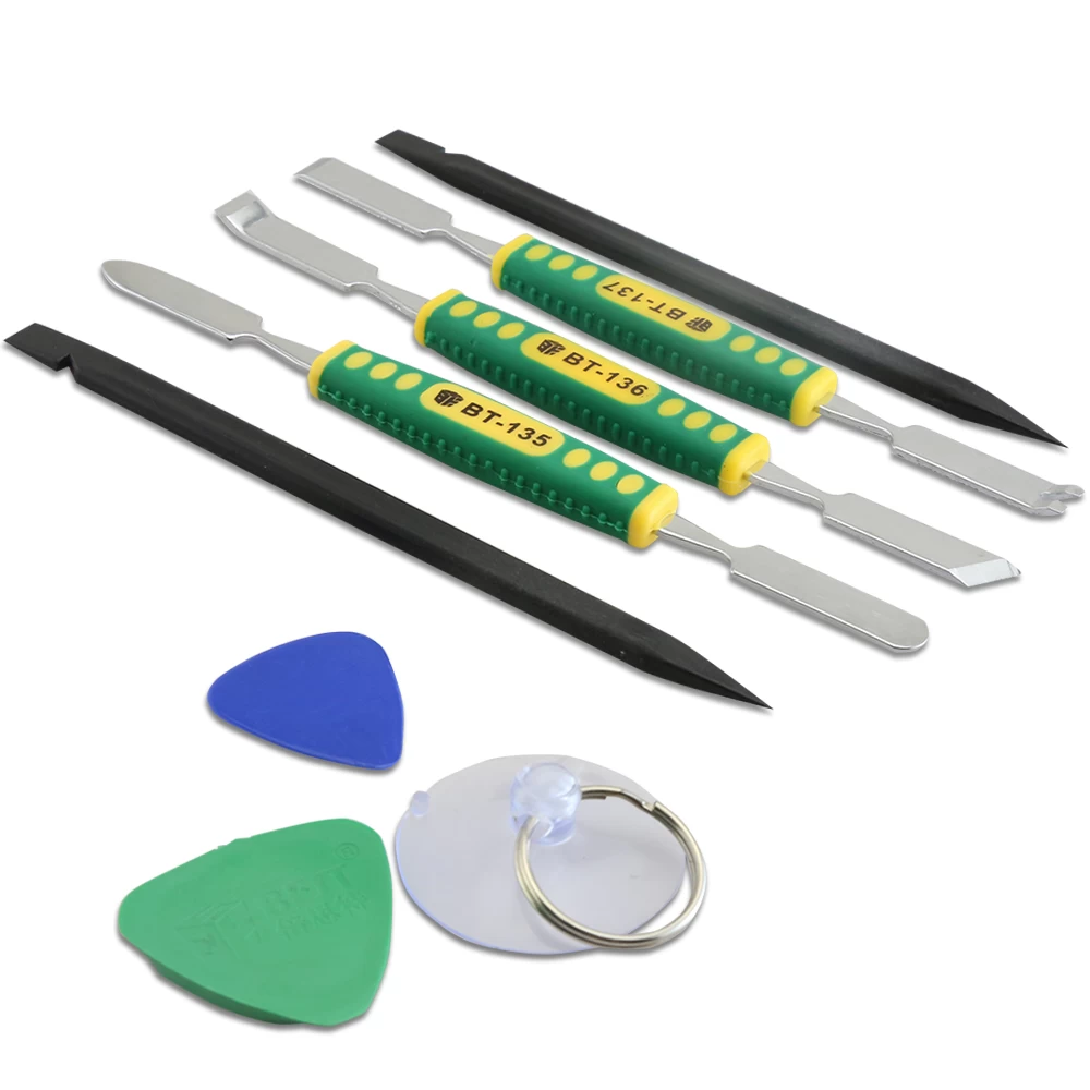 Disassemble Opening Repair Tool kits with Suction Cup, Non-Nylon Pry Tools, Metal Pry Bar BEST-9902