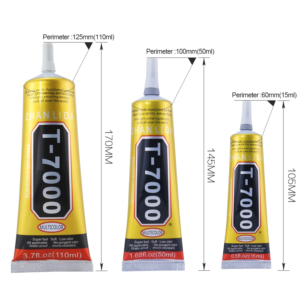Good Price 15 Ml 50ml 110ml T7000 Cell Phone Adhesive Glue For Mobile Touch Screen