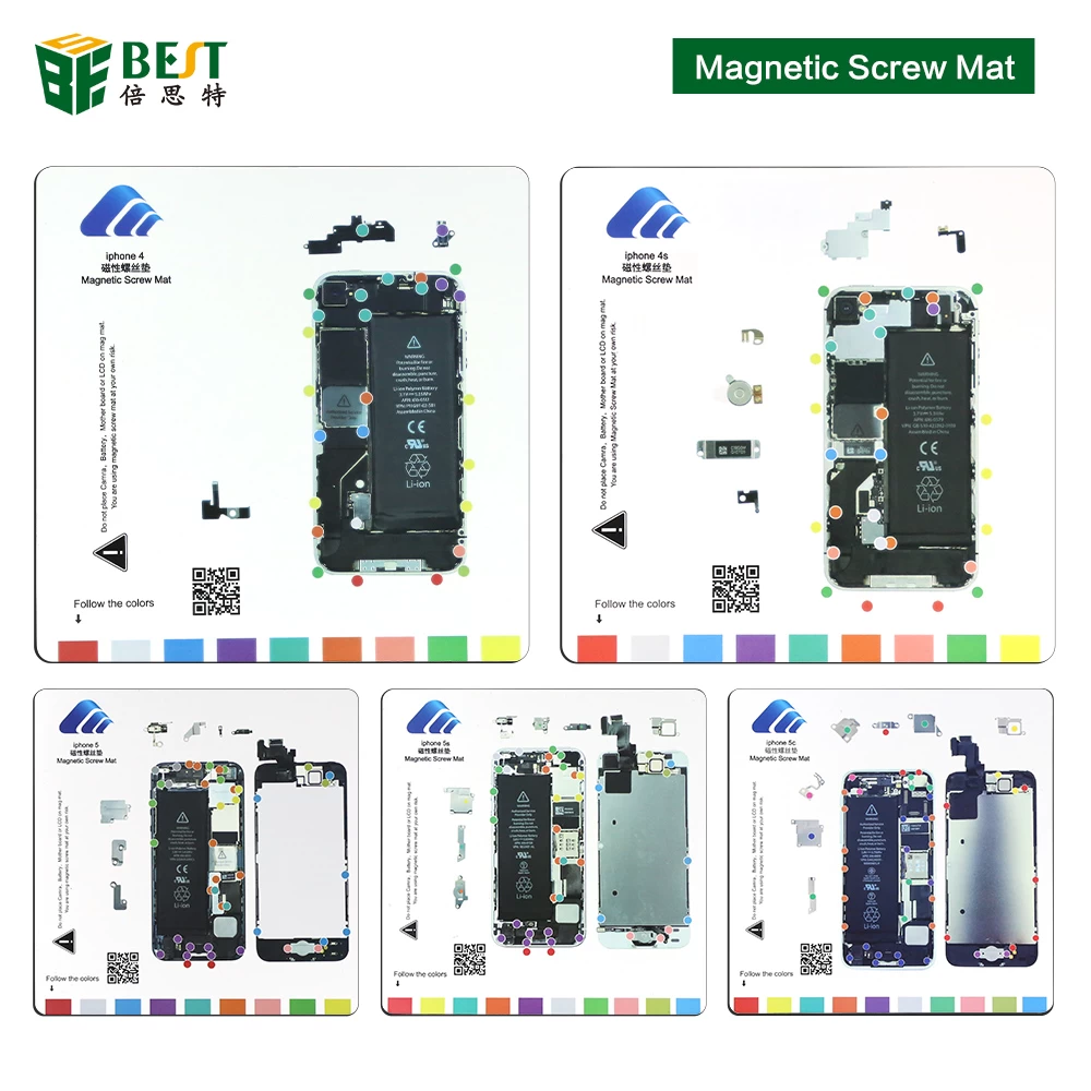 Magnetische Schraubenmatte Für Iphone iphohe 4/4 s / 5/5 s / 6/6 + / 6 s reparatur werkzeug schraubhalter