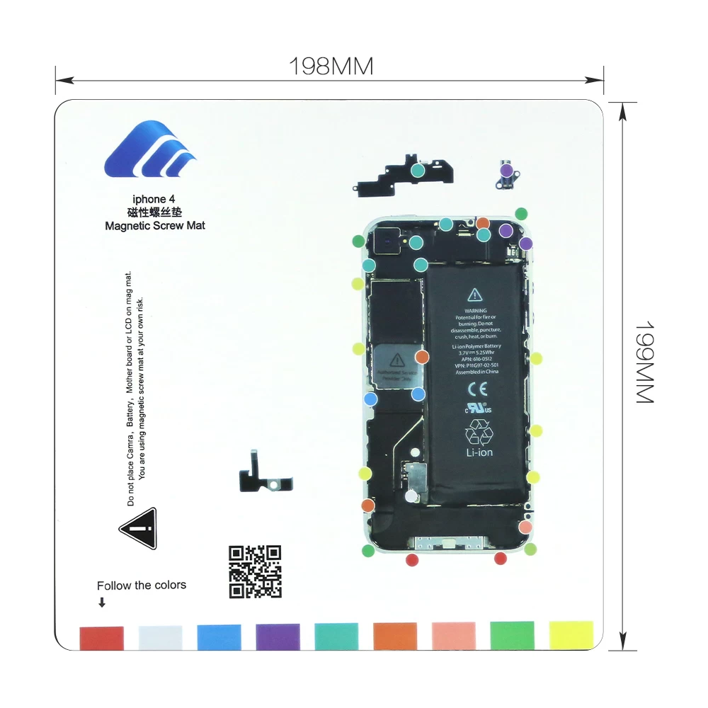 Magnetic Screw Mat For Iphone iphohe 4/4s/5/5s/6/6+/6s repair tool screw holder