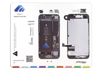 Magnetische Schraubmatte für iPhone 6 7 7 plus Arbeitshandbuch-Pad Professionelle Plattenwerkzeuge für iPhone 5s 6s 6 plus Reparaturtabelle für Mobiltelefone