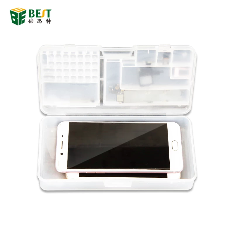 BEST -W203 iPhone multi-function storage box LCD screen motherboard IC chip assembly screw manager container mobile phone repair tool