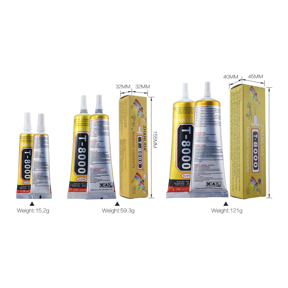 Transparent Adhesive Clear Liquid Glue T7000/T8000/ E8000/B7000