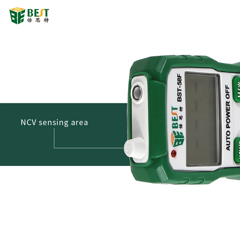 BST-58F Non-contact Digital Multimeter DC/AC voltage current tester Auto Power off Digital Multimeter Tester