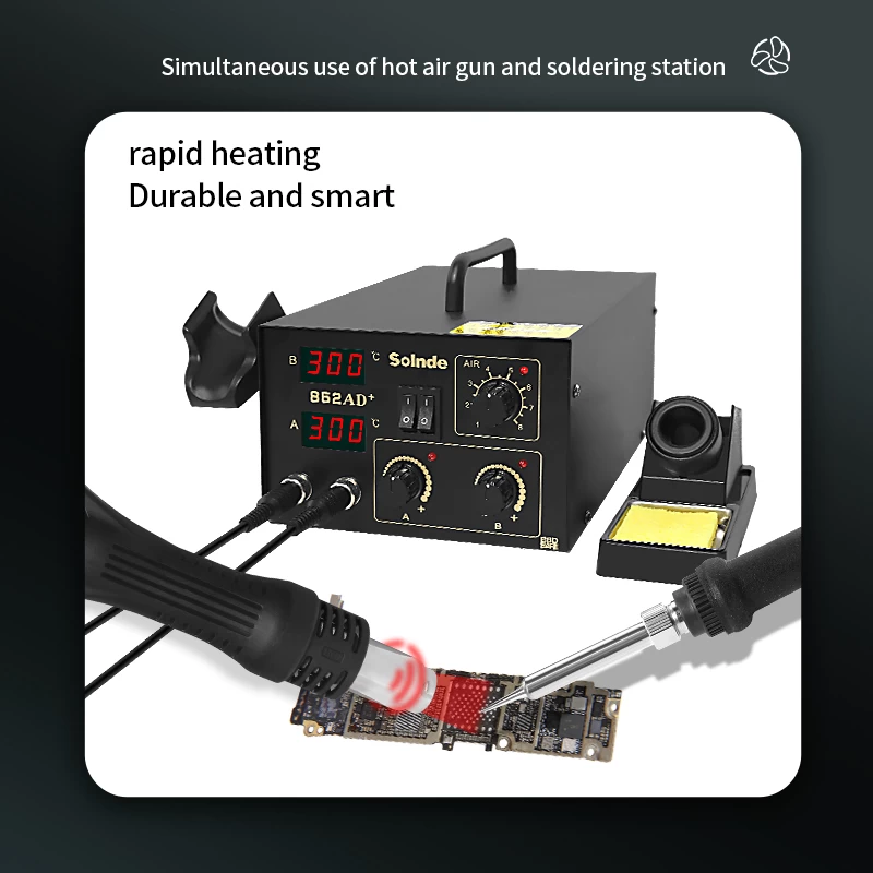 SLD-852AD+ 2 Bindung 1 präzise Temperaturregelung Heißer Windständer H Thermos Streifen Smart Professional Handy Elektrische Wartungsscheibenschweißschweißwotrohr