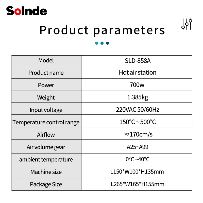 SLD-858A Präzisionskontrolle für warme Schweißscheiben Automatische Schlafmobile Wartungsschweißschweißscheldleistung für Mobiltelefone