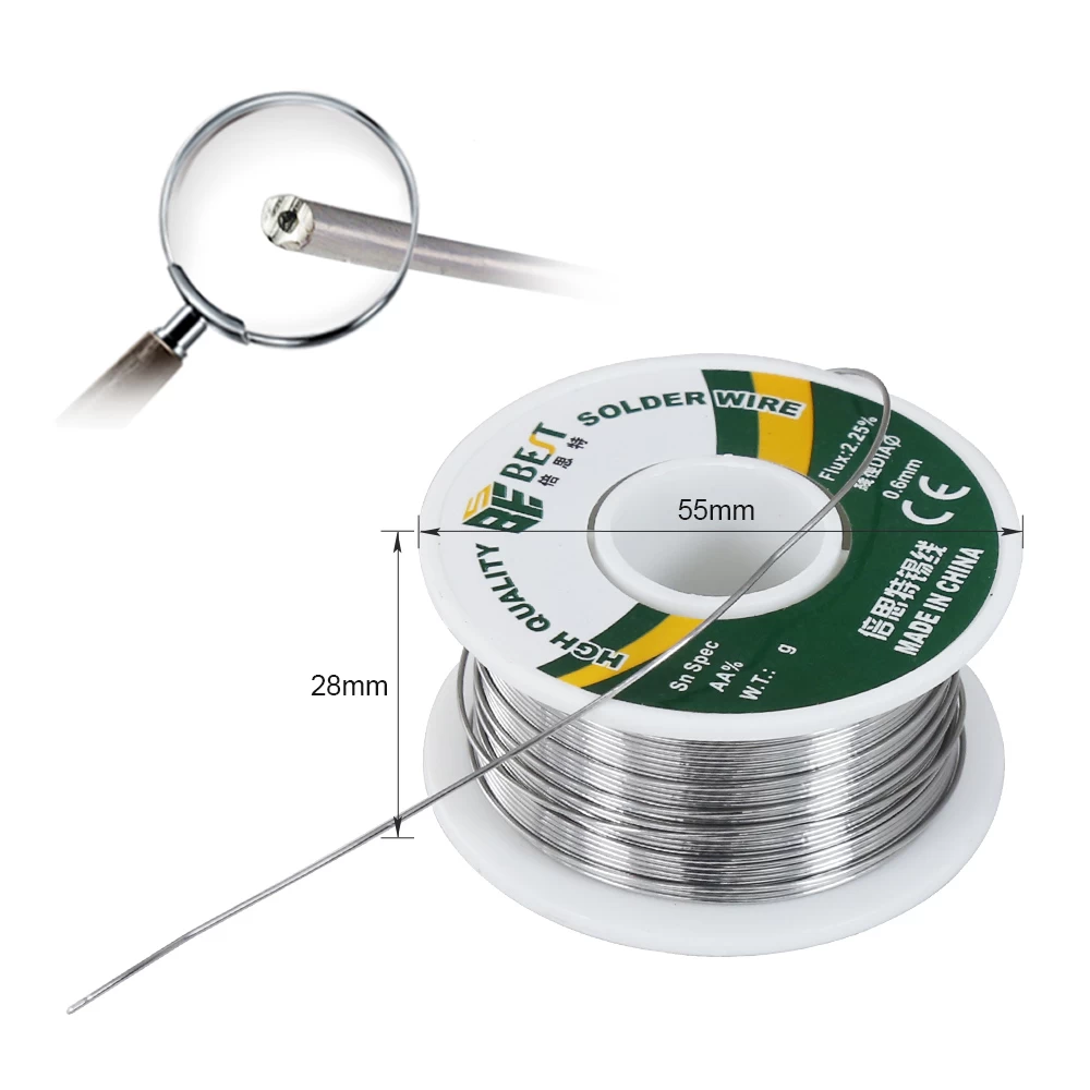 Sn60Pb40 Solder Wire 1.0/0.8/0.6/0.5/0.4/0.3mm 100G