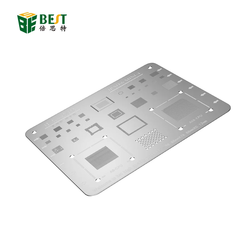 Edelstahlplatte Motherboard IC Chip Löten Repair Tool BGA Reballing Schablone Vorlage