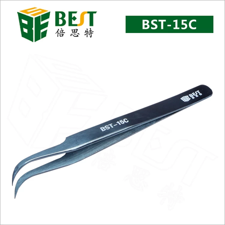 Super fine high precision Vetus stainless steel tweezers BST-15C