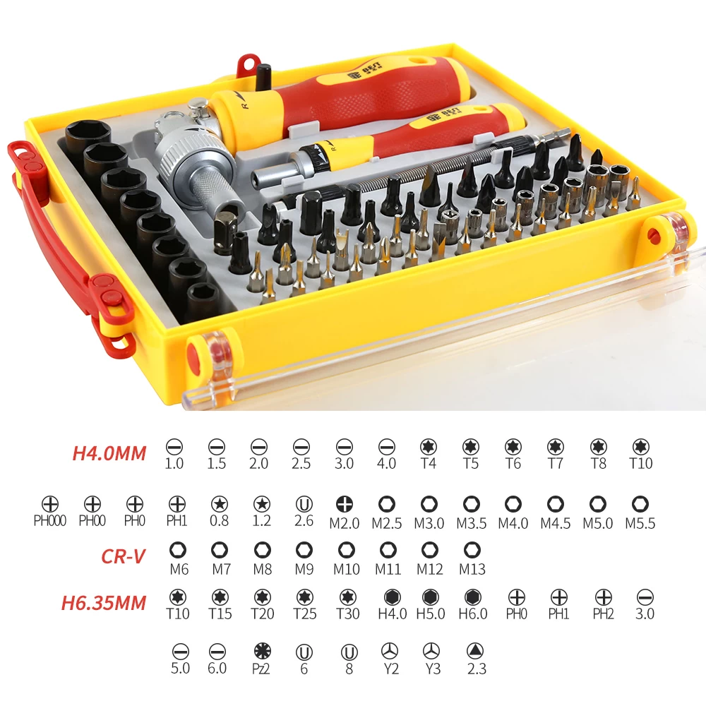 Wholesale 62 pcs in One Dual drive Screwdriver Set for Mobile Phones Tablets Game Pad and Laptop etc. BEST 2028A