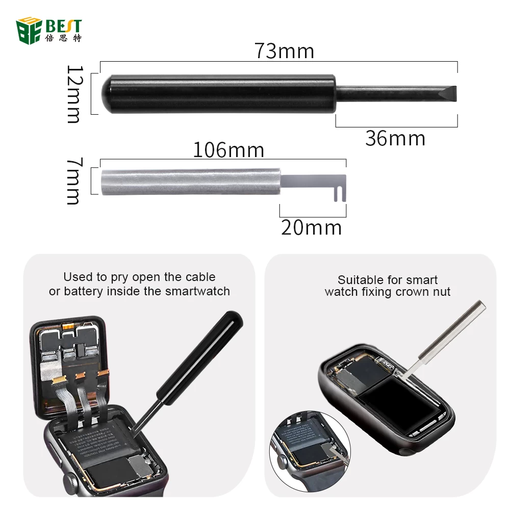Wholesale BST-8017 6 In 1 Watch Opener Kit Set for apple iWatch Disassembly Screwdriver With Pad Precise Bolt Driver Watch tools
