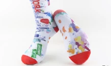 JI XING FENG Knitting Your Fashion Printed Socks Manufacturer