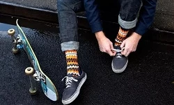 How are printed socks made?