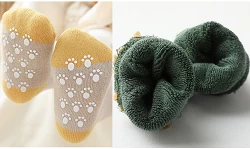 What should I do if my baby's socks always fall down?