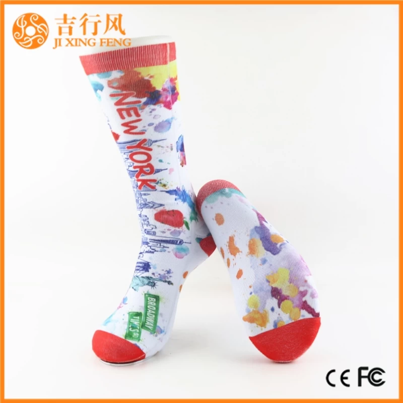 3D digital print sublimation socks manufacturers China wholesale customized printing socks