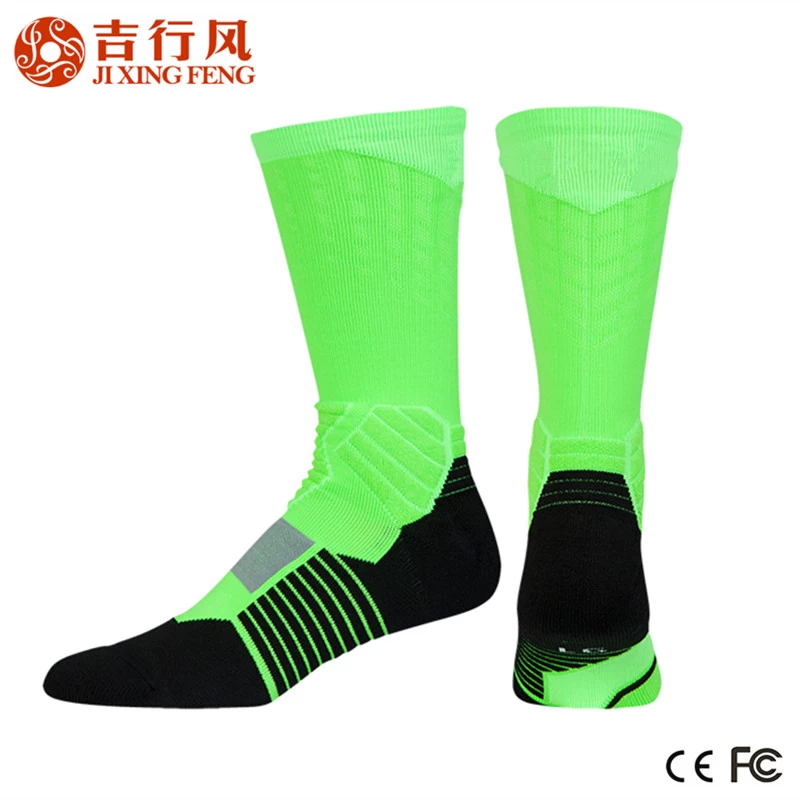 Chine professionnel toute chaussettes éponge fabricant en gros Custom Elite basket-ball chaussettes sport