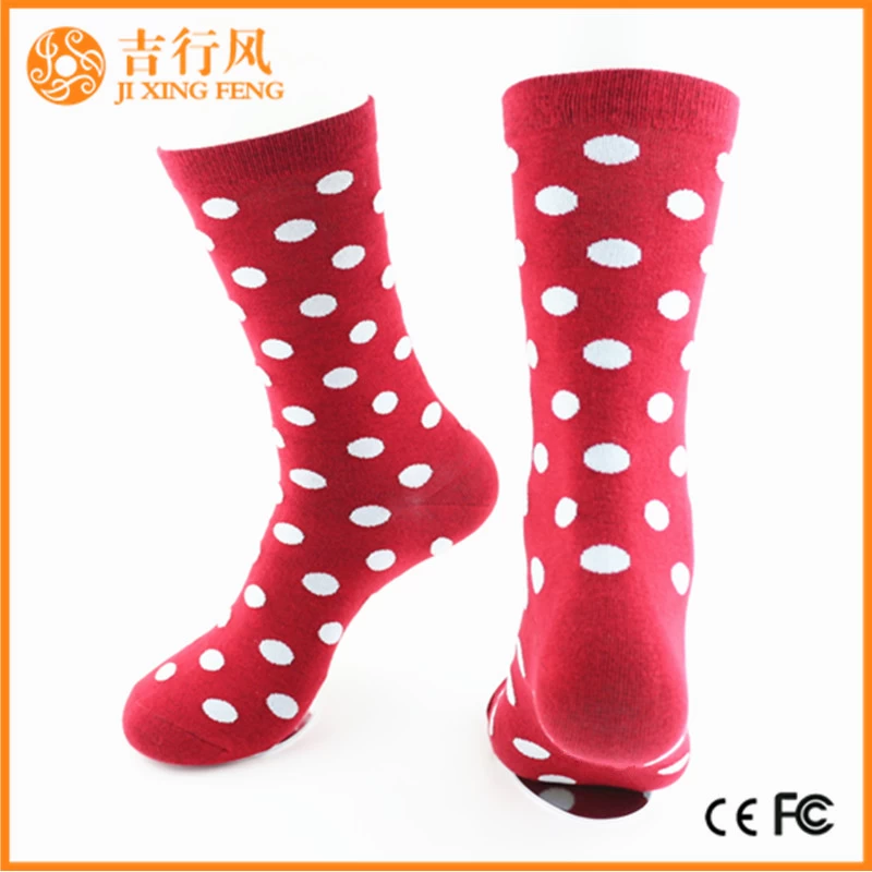 China women polka dot socks factory wholesale custom polka dot socks