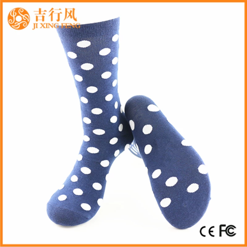 Chine femmes polka dot chaussettes fournisseurs en vrac en gros haute qualité coton polka chaussettes