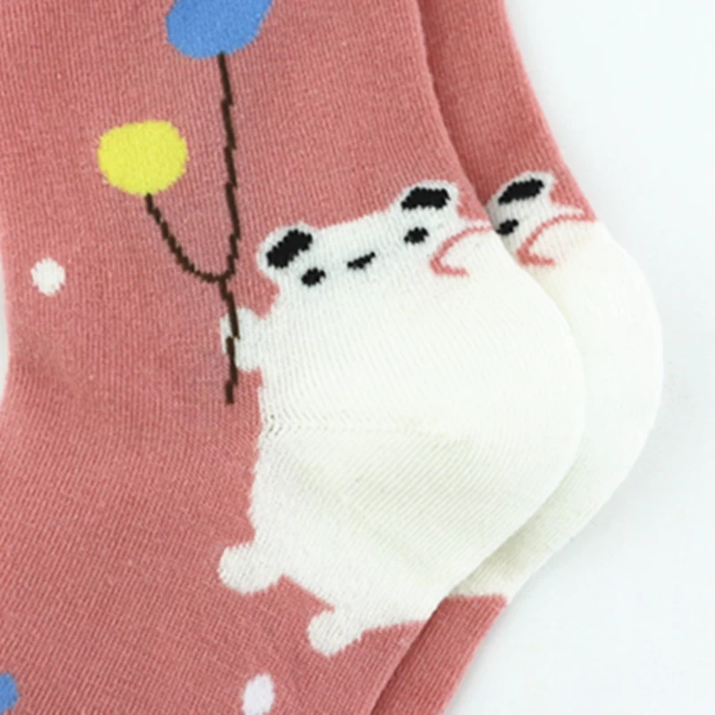 OEM socks supplier China, wholesale custom colorful cartoon pattern jacquard knitting women socks