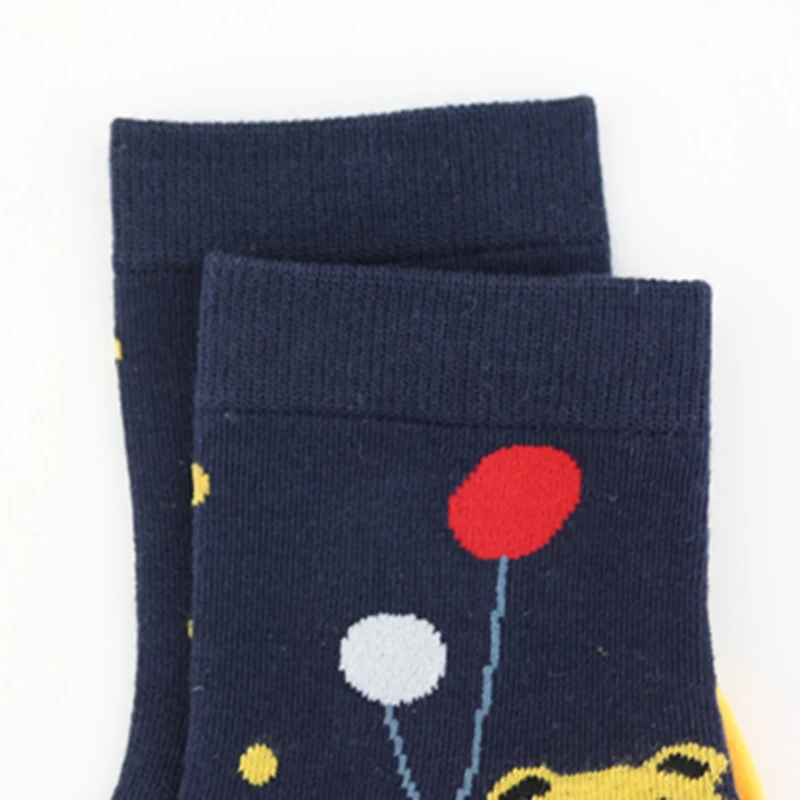 The most popular cartoon pattern knitted cotton women sock,made in China