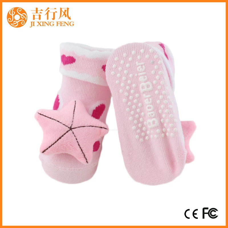 fabricants de chaussettes de bébé non dérapage animaux en gros chaussette de bébé de conception mignon personnalisé