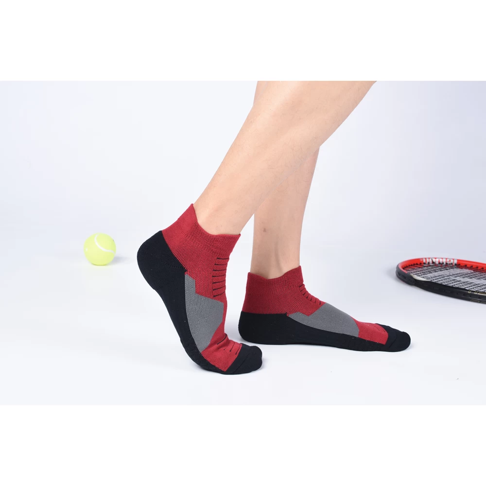 Chaussettes d'athlétisme pour fabricants d'hommes, chaussettes de sport à la mode pour hommes, chaussettes de sport de coton à la cheville